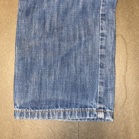 Levi’s 514 Straight Size 12 Slide Tab Button High Rise Washout Denim Jeans - Picture 15 of 16